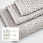 Cotton Diamond Waffle Weave Bath Towel Set - Grayson Collection