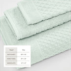 Cotton Diamond Waffle Weave Bath Towel Set - Grayson Collection