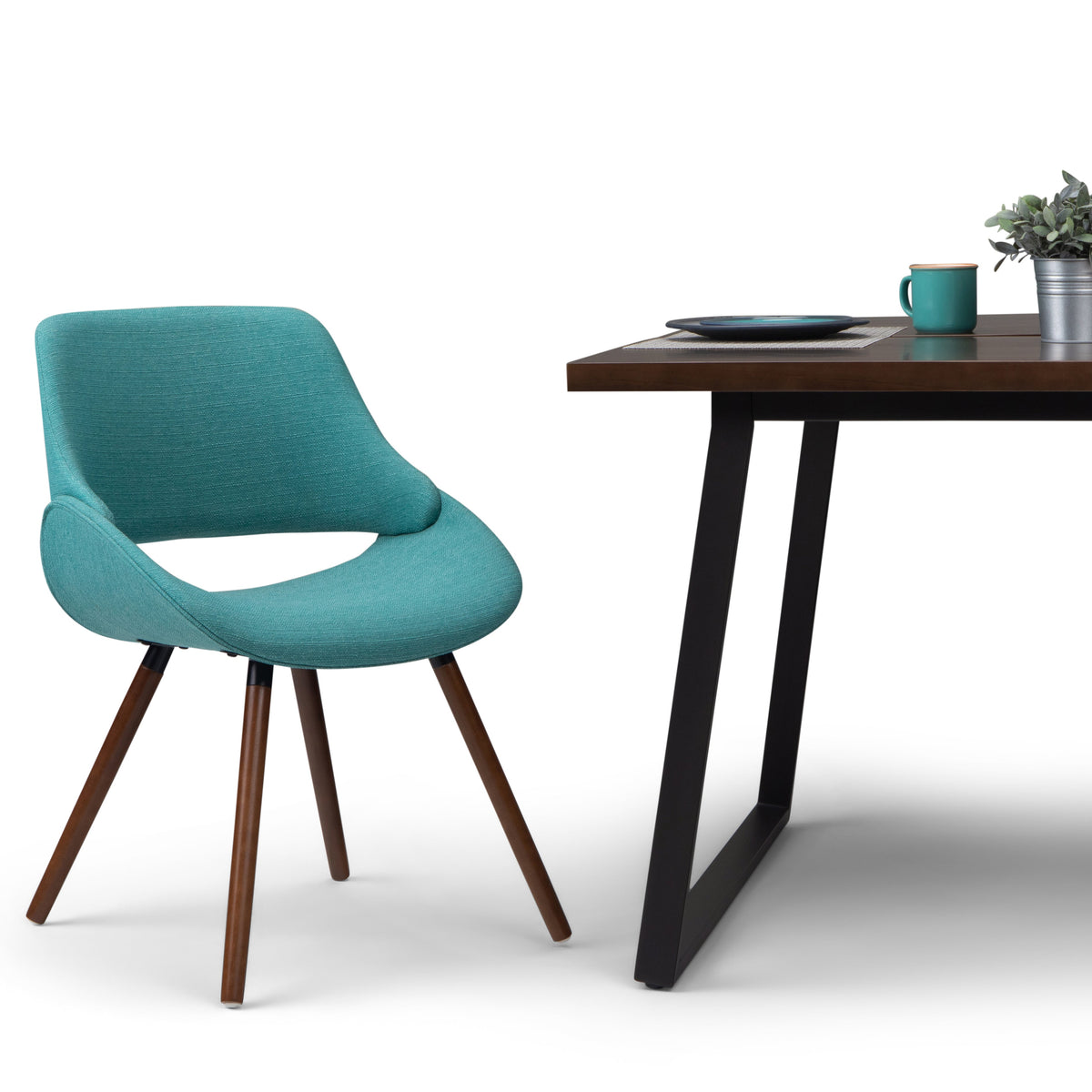 Malden Bentwood Dining Chair - Turquoise