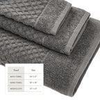 Cotton Diamond Waffle Weave Bath Towel Set - Grayson Collection