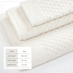 Cotton Diamond Waffle Weave Bath Towel Set - Grayson Collection