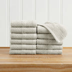 100% Cotton Woven Texture Bath Towel Set - Marbella Collection