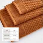 Cotton Diamond Waffle Weave Bath Towel Set - Grayson Collection