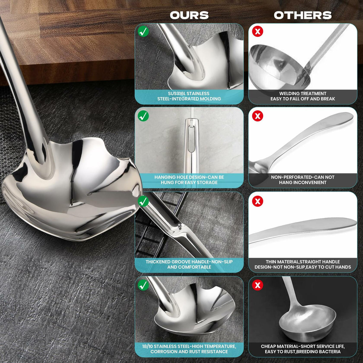 Skimmer Slotted Spoon Stainless Steel