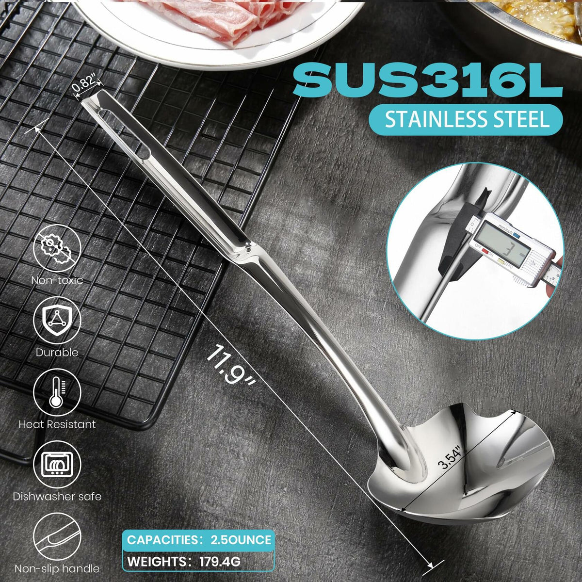 Skimmer Slotted Spoon Stainless Steel