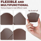 Pan Scraper for Cast Iron Cookware 6 Pcs Brown
