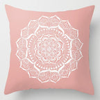 Pink Feather Pillowcase
