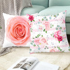 Pink Feather Pillowcase
