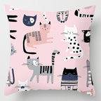 Pink Feather Pillowcase