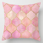 Pink Feather Pillowcase