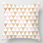 Pink Feather Pillowcase