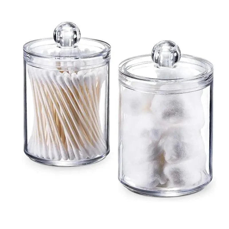 Portable 2pcs Cosmetics Bathroom Jar
