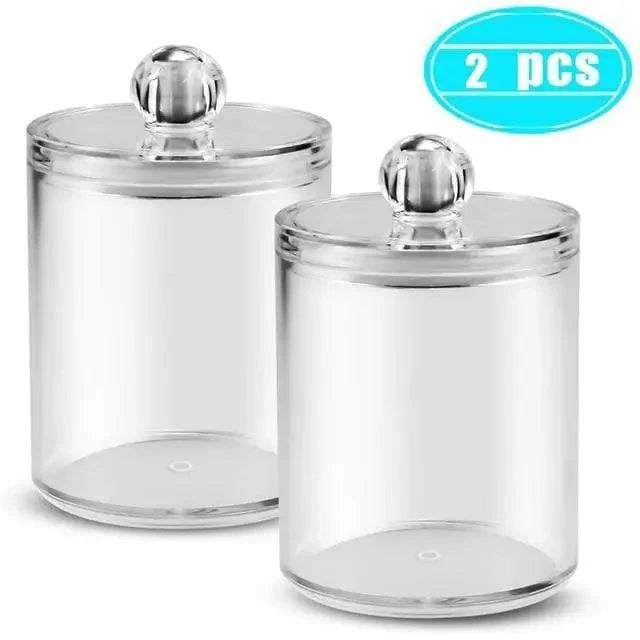 Portable 2pcs Cosmetics Bathroom Jar