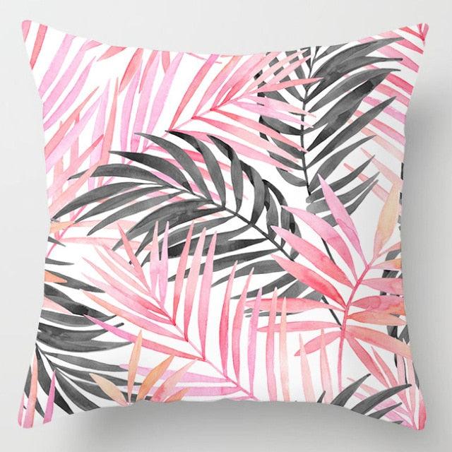 Pink Feather Pillowcase