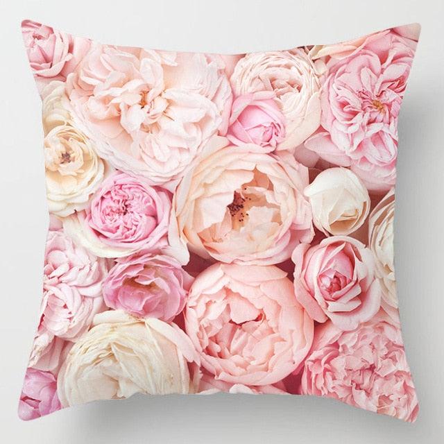 Pink Feather Pillowcase