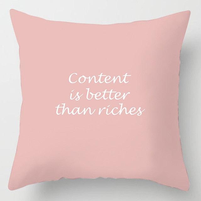 Pink Feather Pillowcase