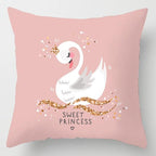 Pink Feather Pillowcase
