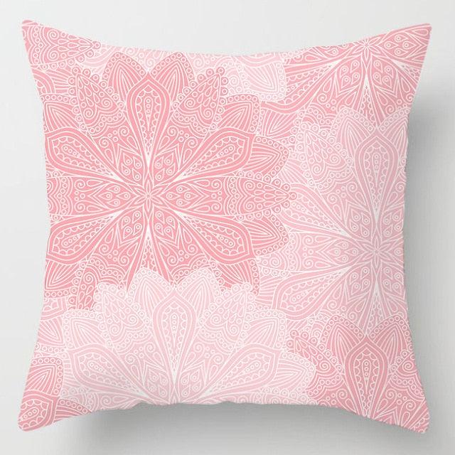 Pink Feather Pillowcase