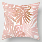 Pink Feather Pillowcase