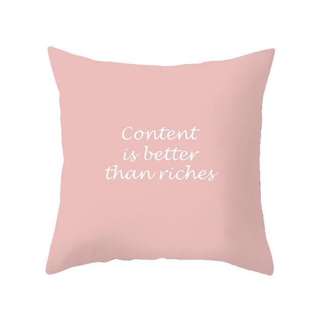 Pink Feather Pillowcase