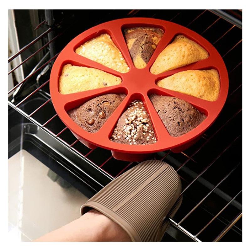 8 Cavity Silicone Cake Mold