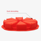 8 Cavity Silicone Cake Mold
