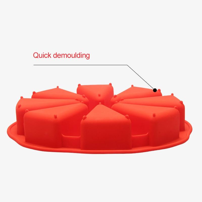 8 Cavity Silicone Cake Mold