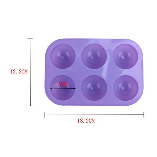 Half Sphere Silicone Soap Molds