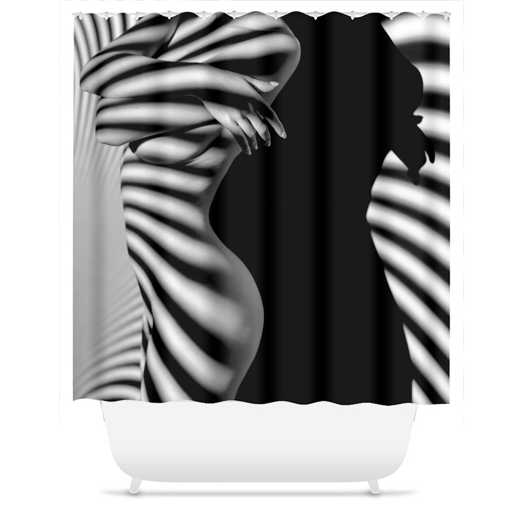 Sexy Lady Silhouette Shower Curtain