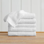 100% Cotton Woven Texture Bath Towel Set - Marbella Collection
