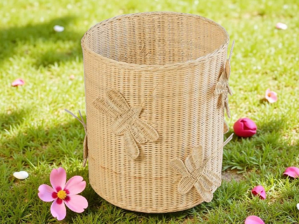 Flutter Wing Hamper Rattan Basket