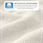 Turkish Cotton Ribbed 6-Piece Bath Towel Set - Georgiana Collection