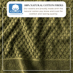Cotton Diamond Waffle Weave Bath Towel Set - Grayson Collection