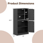 Bathroom Cabinet 43.5 inch Storage Cabinet